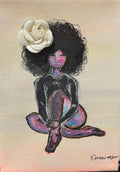 “White rose, Autumn Leaves”